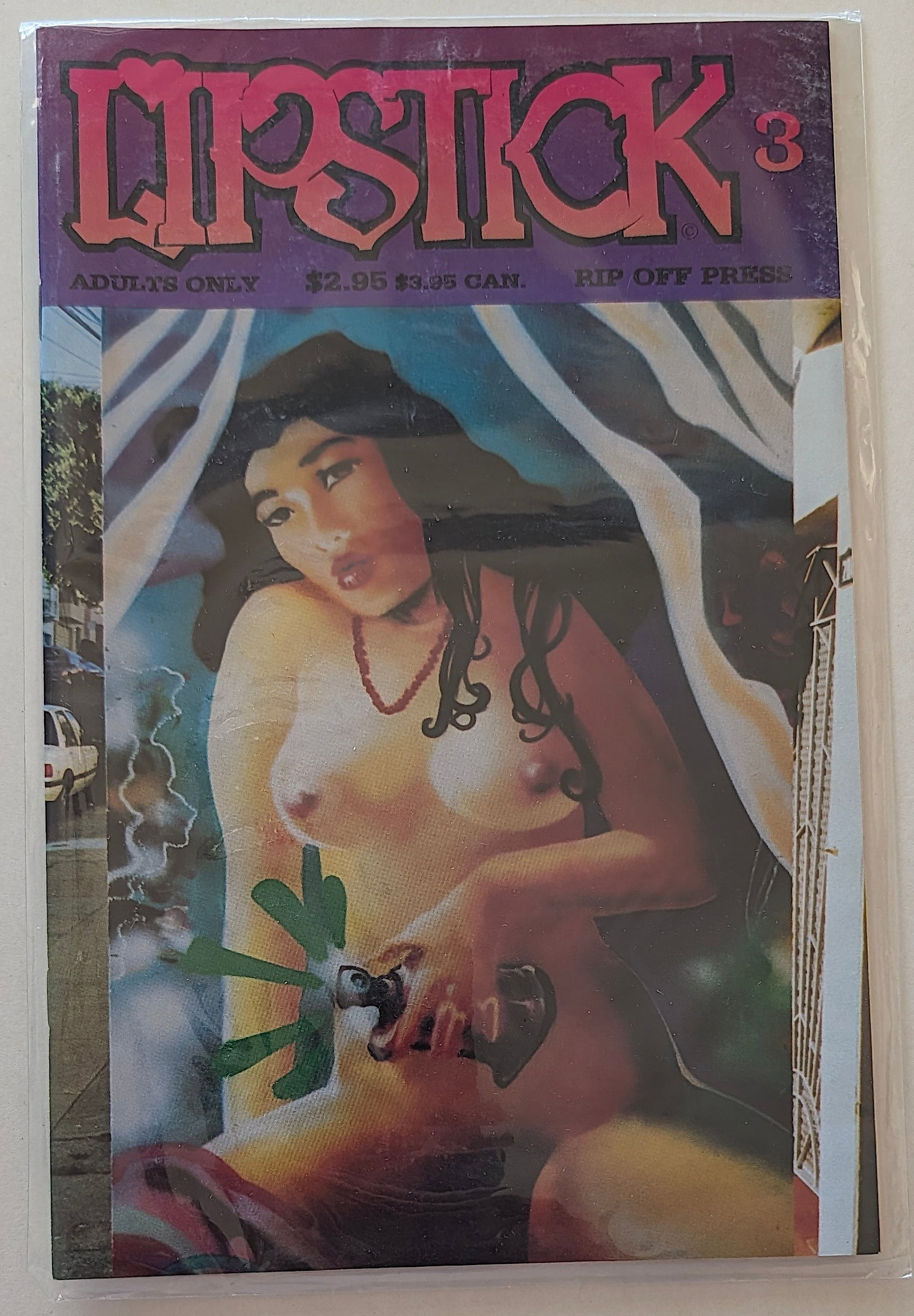 Lipstick #3, an erotic comic book published by Rip Off Press