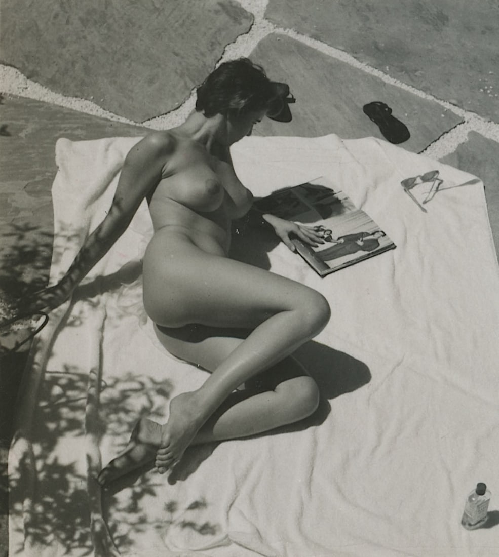 ANDRE DE DIENES Vintage Photo 1950s-1960s Nude Study