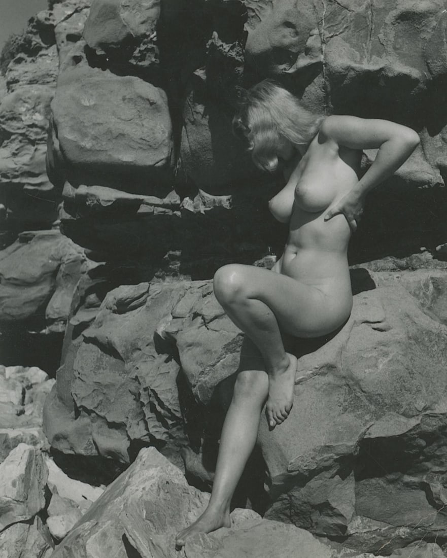 ANDRE DE DIENES Vintage Photo 1950s-1960s Nude Study