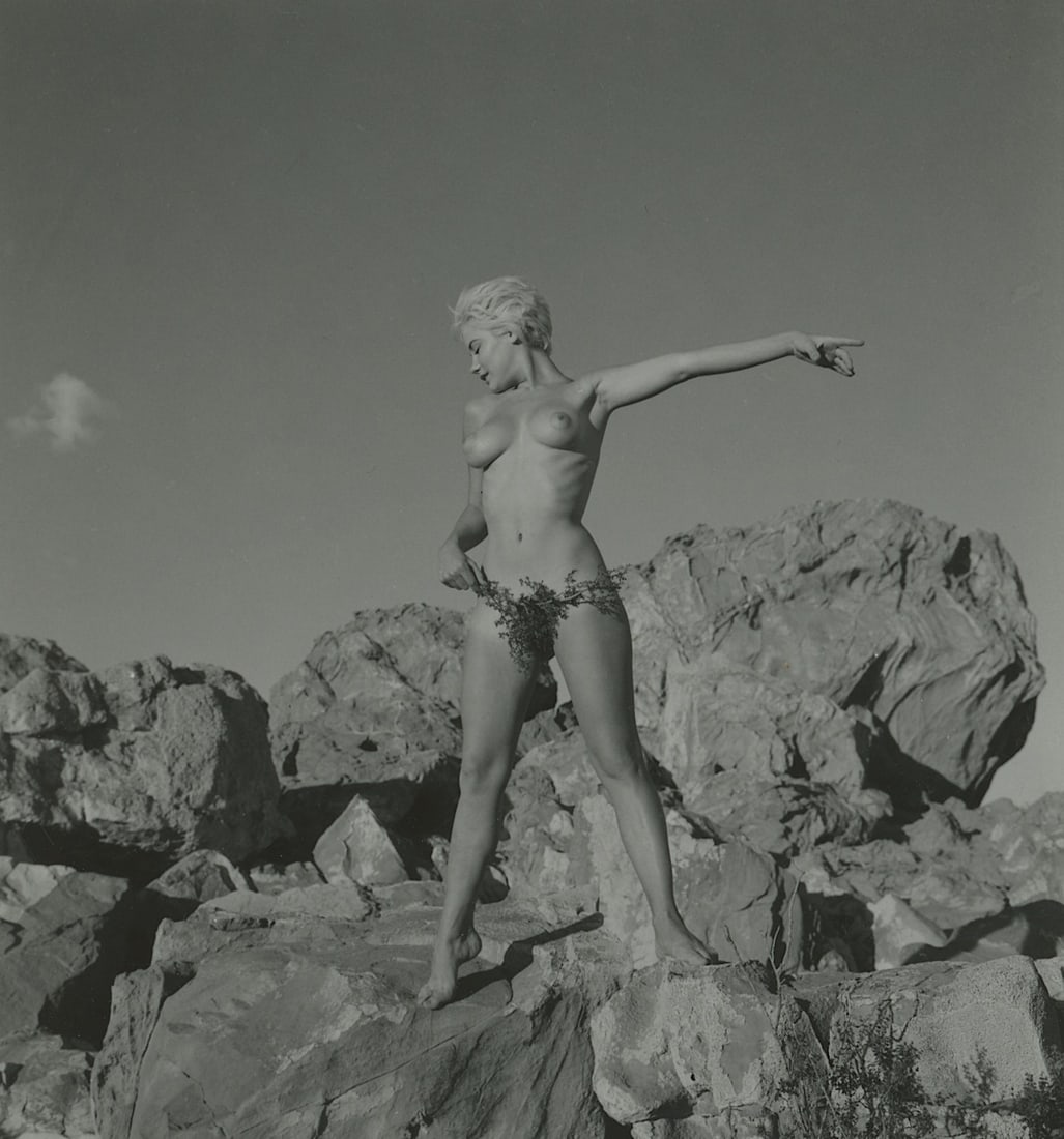 ANDRE DE DIENES Vintage Photo 1950s-1960s Nude Study