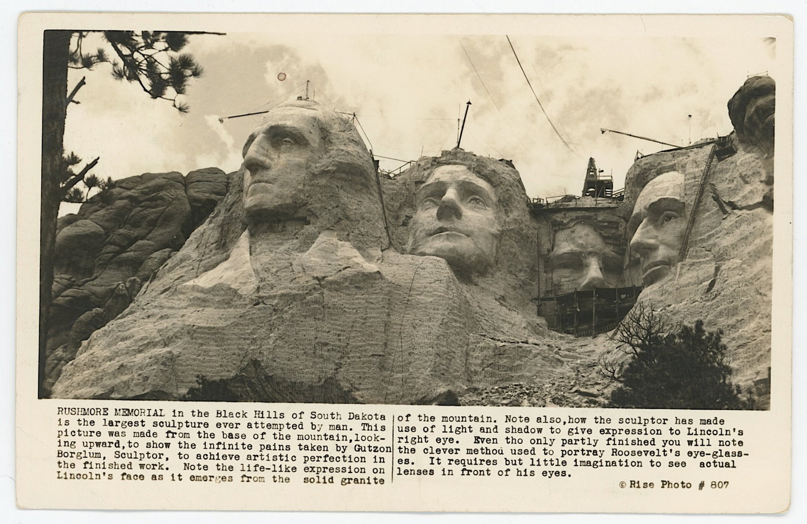 Mount Rushmore National Memorial under construction
