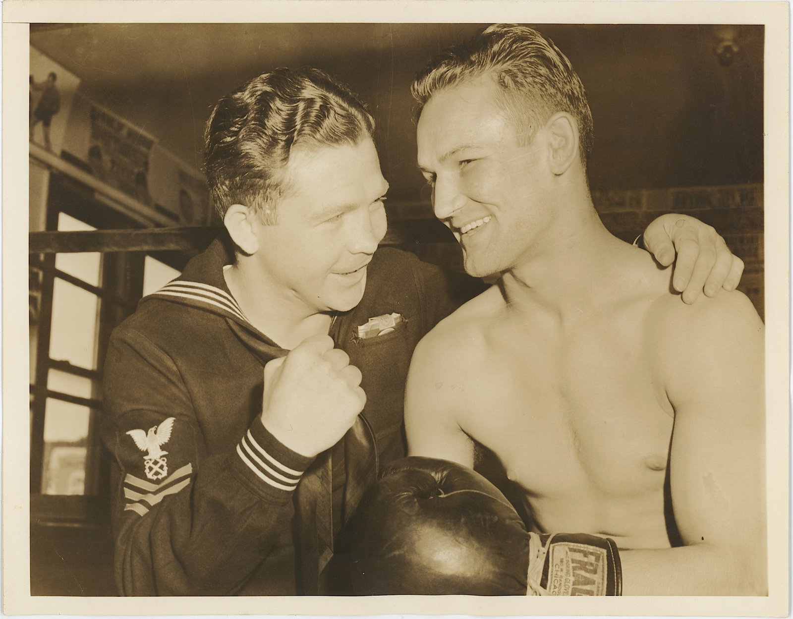 Scarce Historical Photo Collectors Boxing Freddie Cochrane: Scarce Historical Photo Collectors Boxing Freddie Cochrane. Provenance from inventories of Artelisted. The dimensions are Approx. 6" x 8". We have included quality images to show it's actual condition