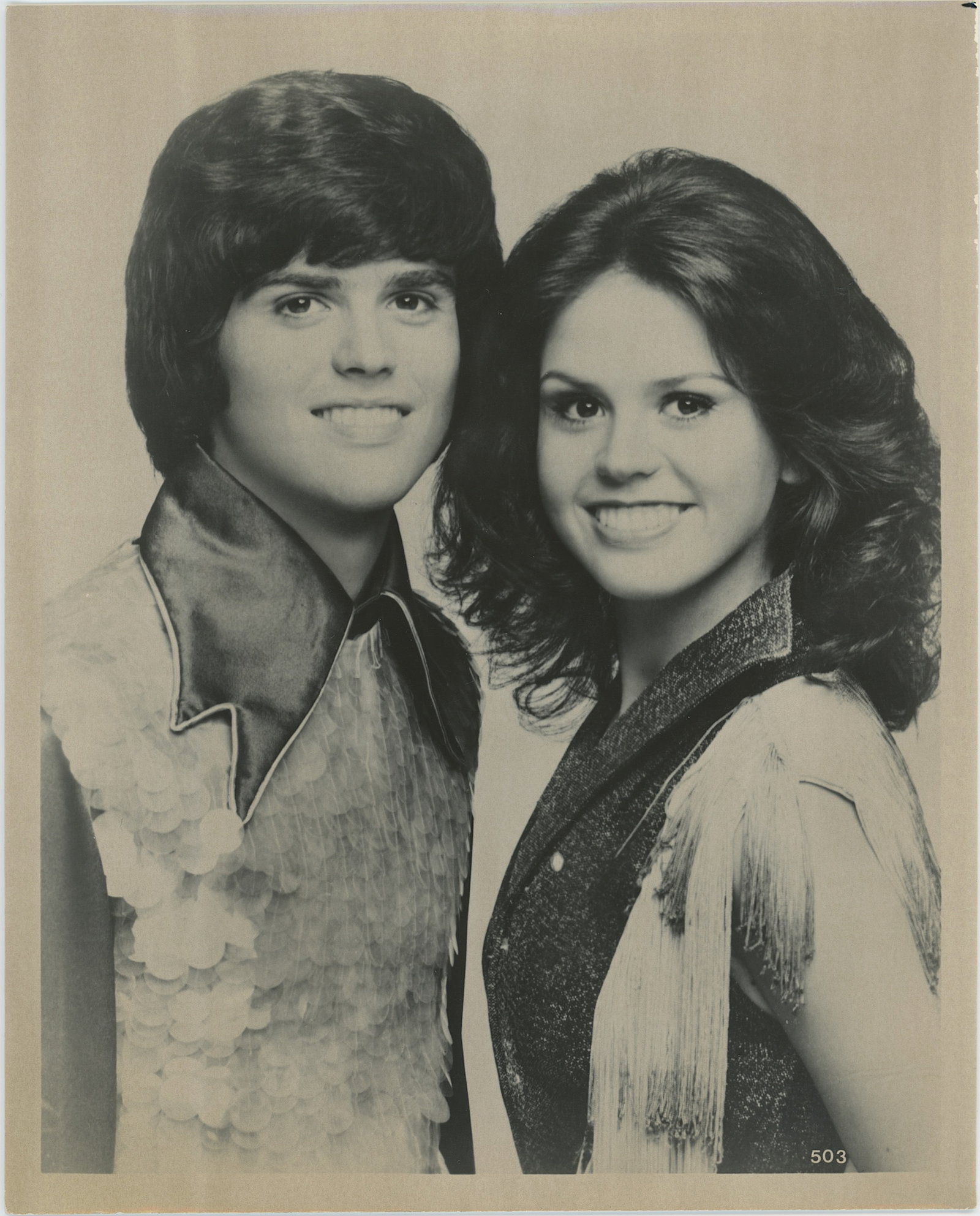 Vintage Photograph television duo Donny and Marie Osmond (1 of 1)
