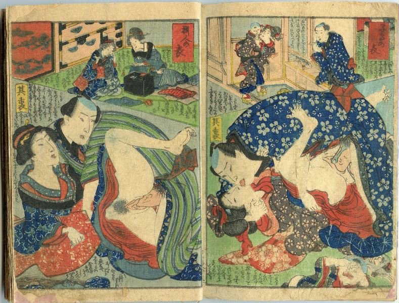 japanese Shunga print and erotic Lauren phillips gallery