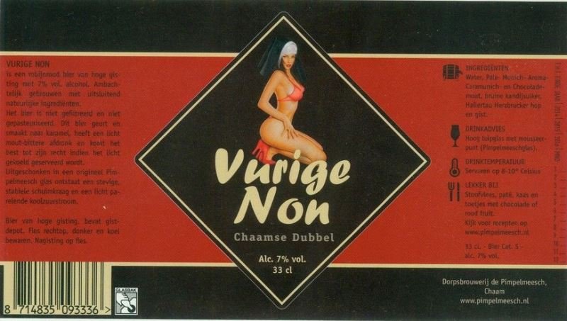 Rare Dutch erotic pin-up beer label Mint -2: For sale this rare and very sexy pin-up beer label in mint condition. It is from a small Dutch brewery and with very limited edition. Hard to find.