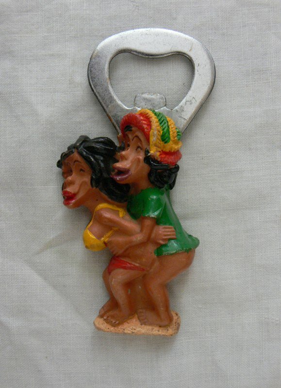 Rare old erotic beer bottle opener art deco figurine-2: Dimensions are about 3" x 1.1"