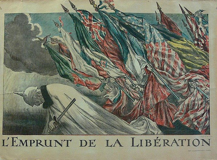 Antique French poster WWI - Circa 1919 Abel Faivre (1 of 1)