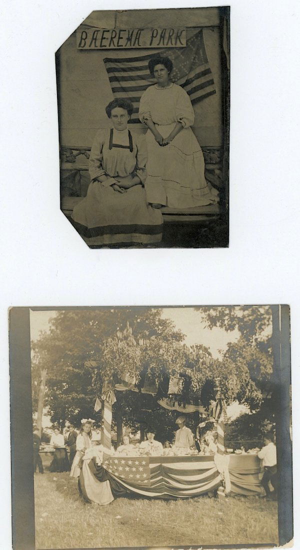 Civil War Era Two Photos American Flag, 1891 (1 of 1)