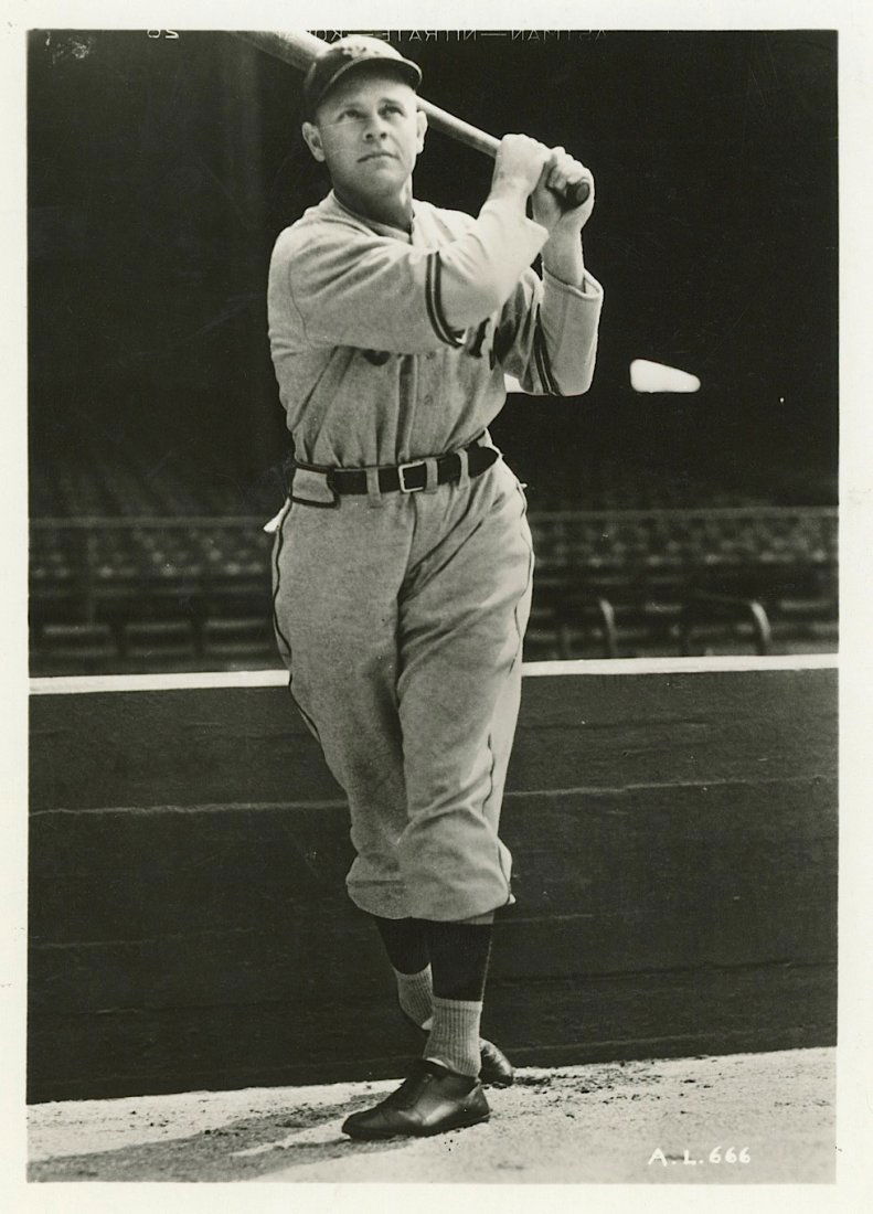 Silver Gelatin Baseball Ray Pepper, 1930's: Dimensions 7" x 5".