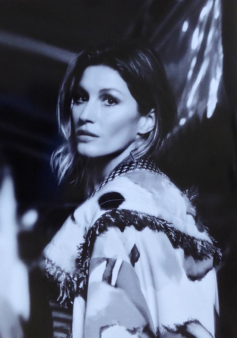 Karl Lagerfeld Original Large Transparency of Gisele: This lot starts at $1 as a courtesy so that collectors can determine the true market value on this authentic item. All items in this sale are guaranteed originals. Please contact us if there is a misr