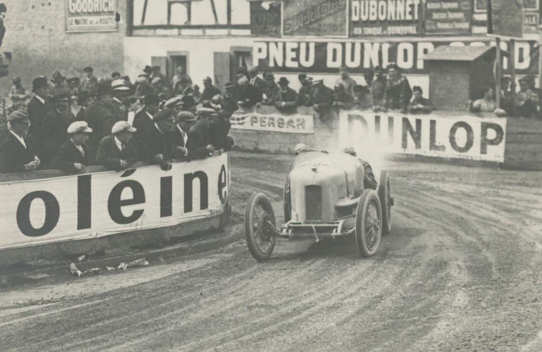 Old Photo Engraving Automobile Grand Prix di Francia, (1 of 2)