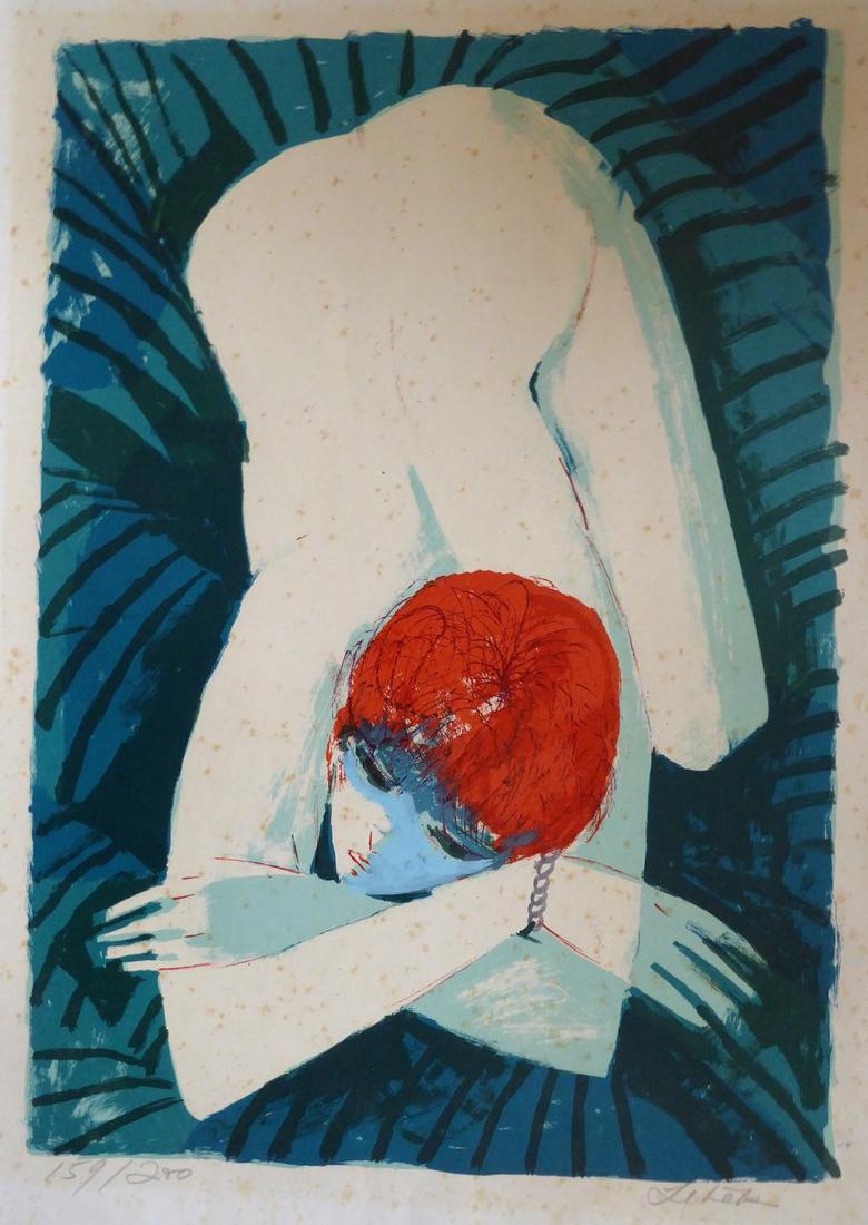 CHARLES LEVIER Erotic Litograph, Signed 159/200: This lot starts at $1 as a courtesy so that collectors can determine the true market value on this authentic item. All items in this sale are guaranteed originals. Please contact us if there is a misr