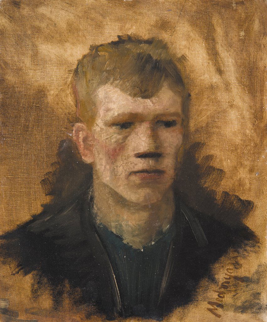 Mednyánszky László (1852-1919): Mednyánszky László (1852-1919) Portrait of a boy Oil, canvas on paperboard 30,5x26 cm Signed bottom right: Mednyánszky 3,175 EUR 4,762 EUR
