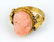 Victorian 14k Gold and Coral Cameo Ring