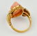 Victorian 14k Gold and Coral Cameo Ring - 4