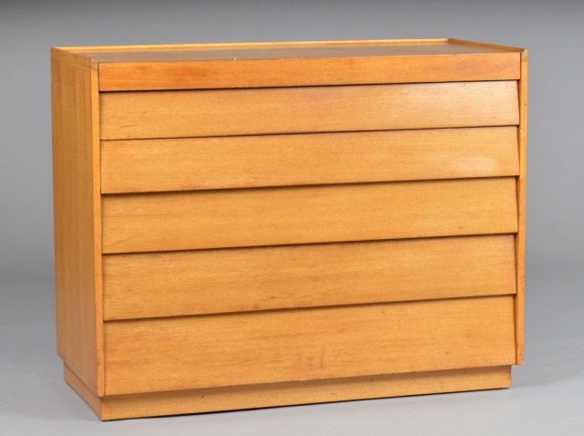 Dunbar Chest of Drawers: Designed by Edward Wormley. Rectangular top above six graduated drawers. Height 34 inches, width 42 inches, depth 19 inches.