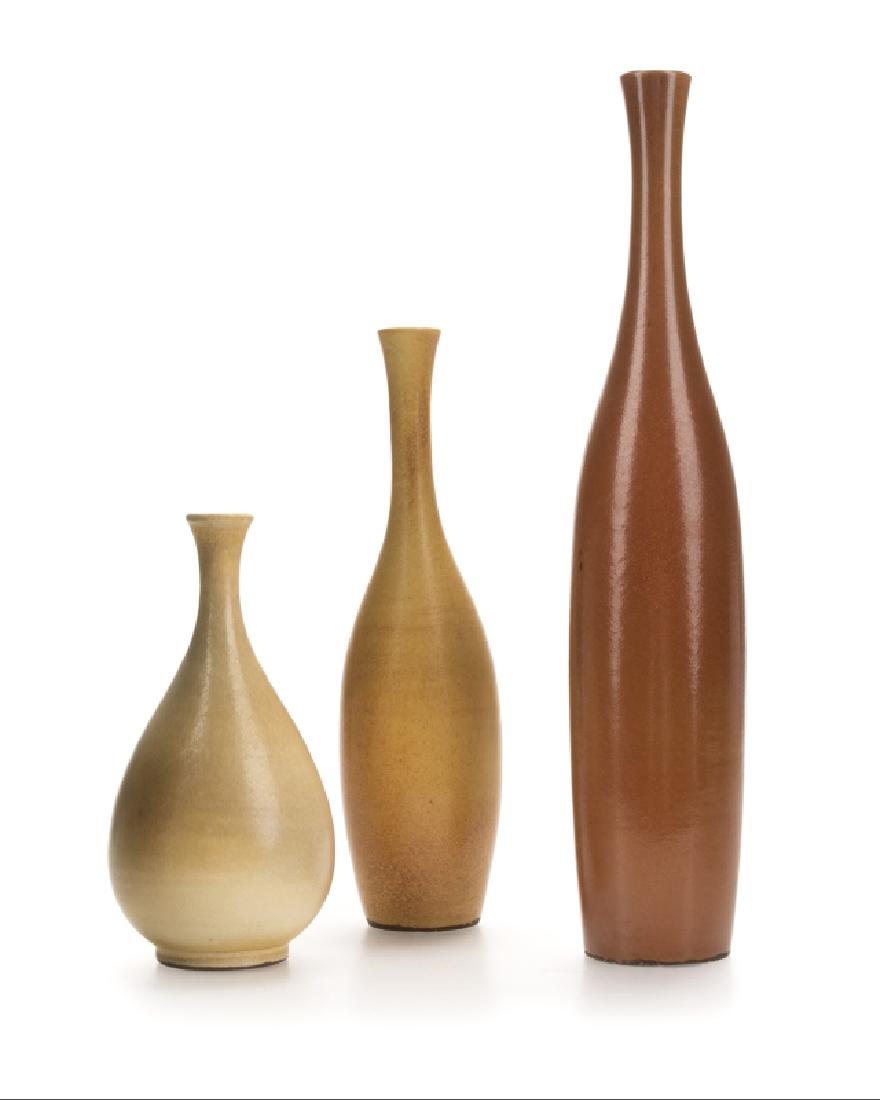 A group of three Madoura Plein Feu vases (1 of 7)