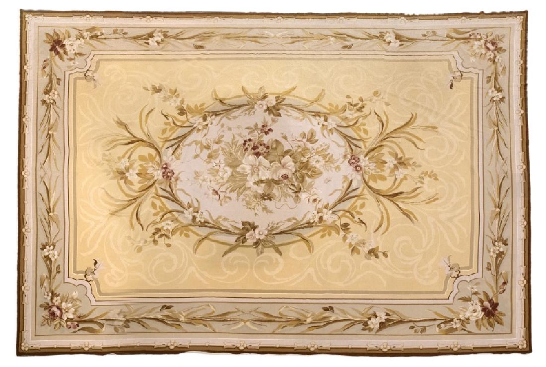 A French Aubusson-style room-size carpet (1 of 3)