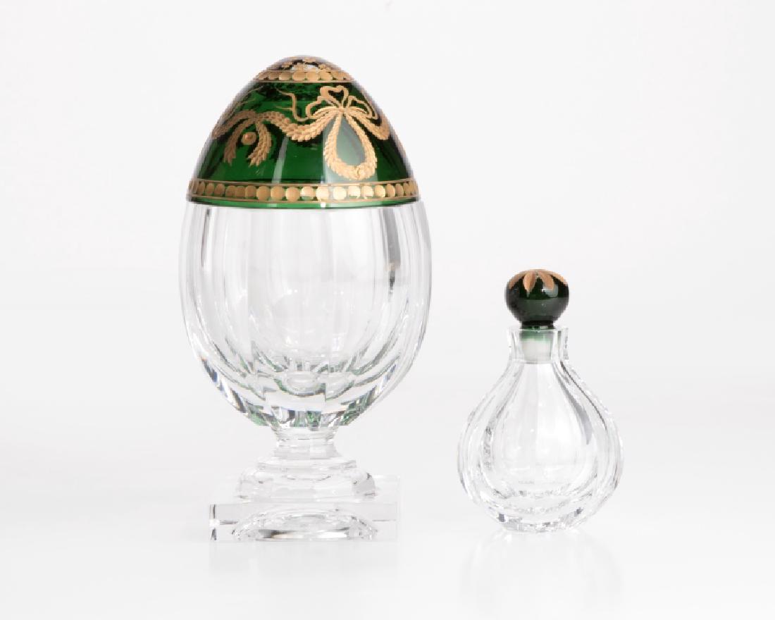 Faberge cut-crystal ''Karsavina'' egg & parfum (1 of 3)
