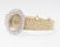 A diamond and gold quartz wristwatch, Omega - 3