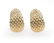 Pair of textured gold shrimp ear clips, Tiffany & Co.