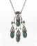 A Georg Jensen silver and green chrysoprase necklace