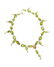 A peridot bead necklace