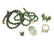 A group of nephrite jade jewelry