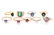 A group of nine various gold and gemstone rings