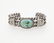 A Native American sterling silver & turquoise cuff