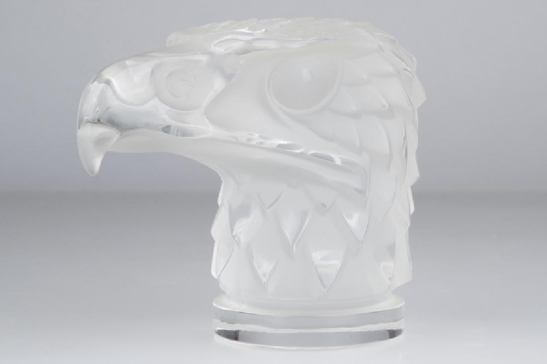 A Lalique art glass "Tete d'Aigle" car mascot (1 of 1)