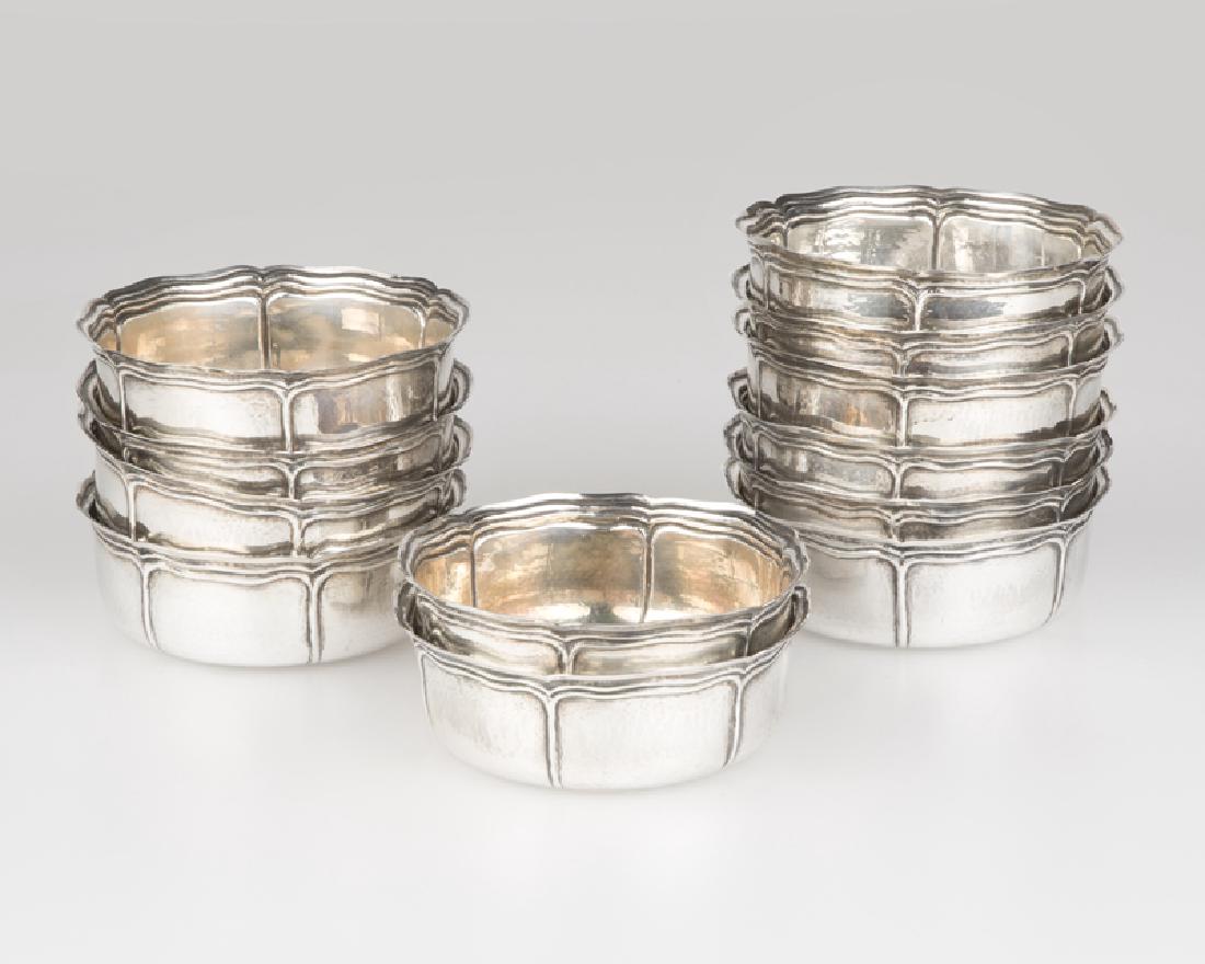 Twelve Buccellati sterling silver finger bowls (1 of 2)