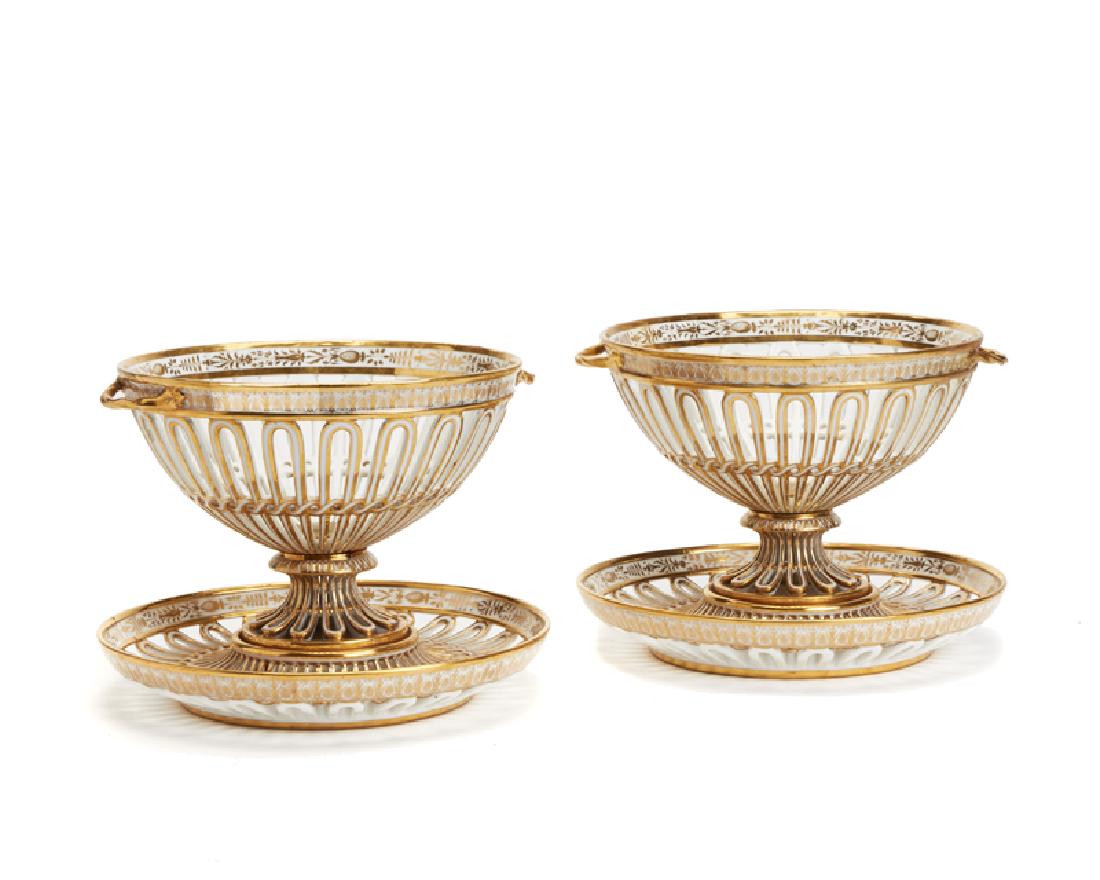 A pair of Continental porcelain center bowls (1 of 1)