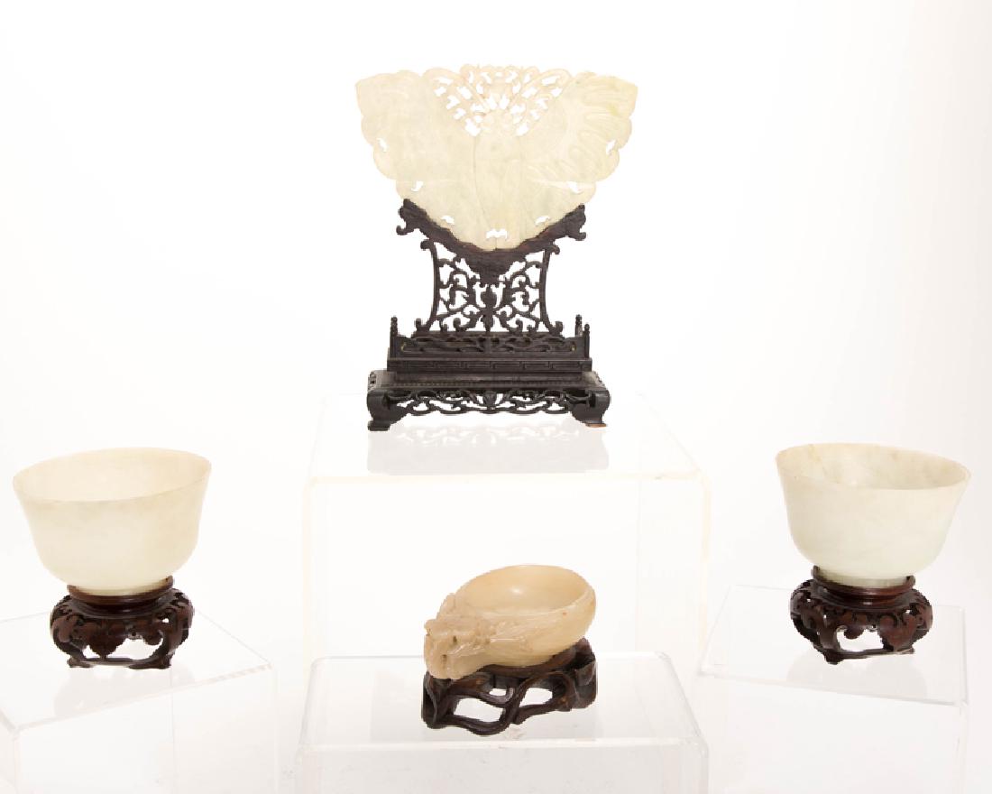 Four Chinese carved jade objects (1 of 2)