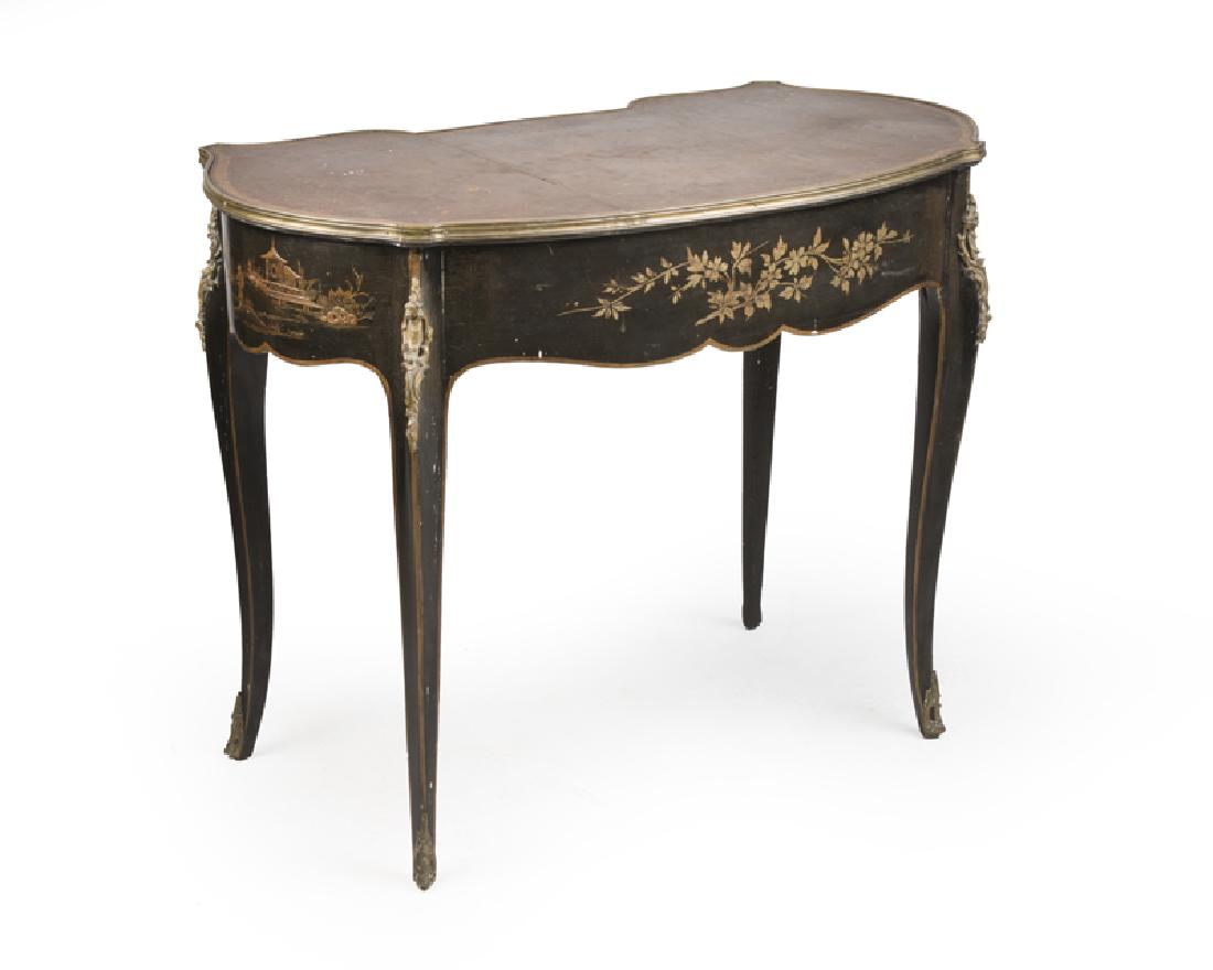 A French lacquered Chinoiserie writing desk (1 of 4)