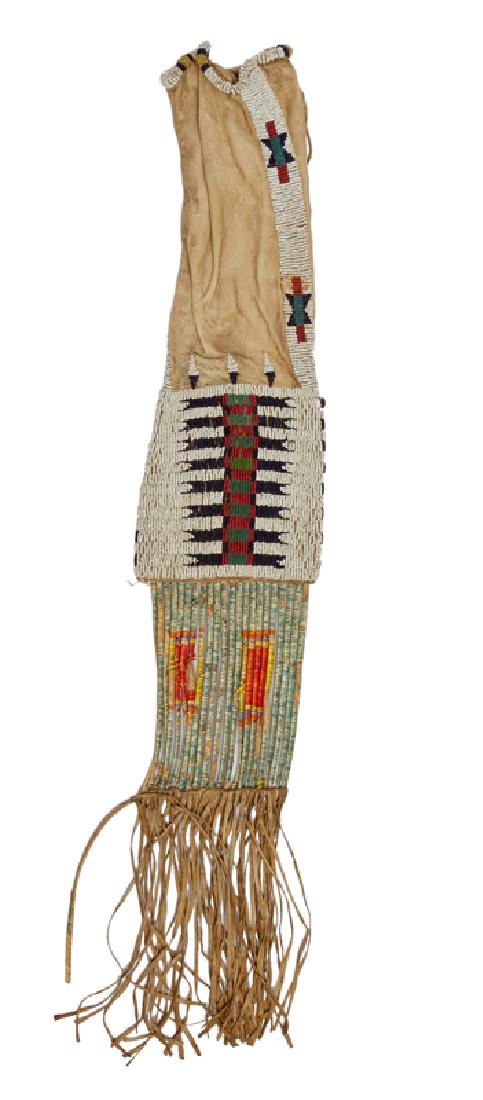 A beaded and quilled Cheyenne / Plains Indian pipe bag (1 of 2)