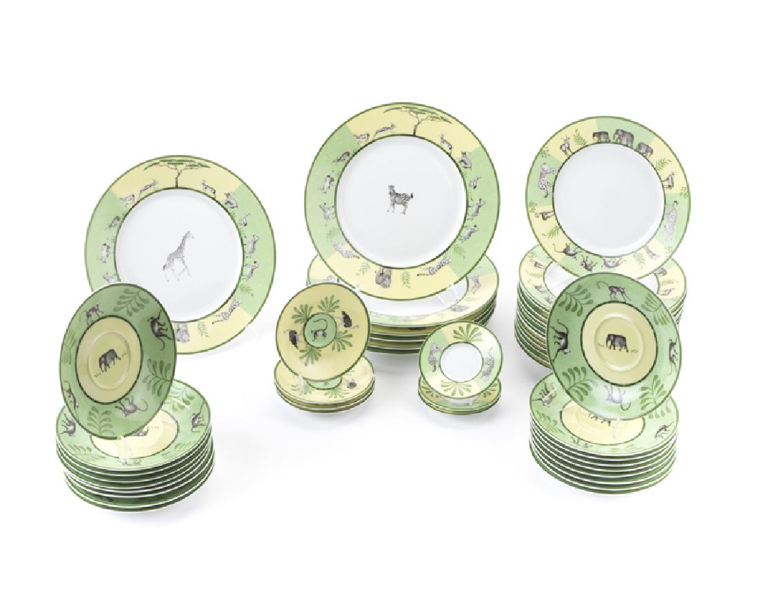 A Hermes ''Africa Green'' porcelain service (1 of 5)