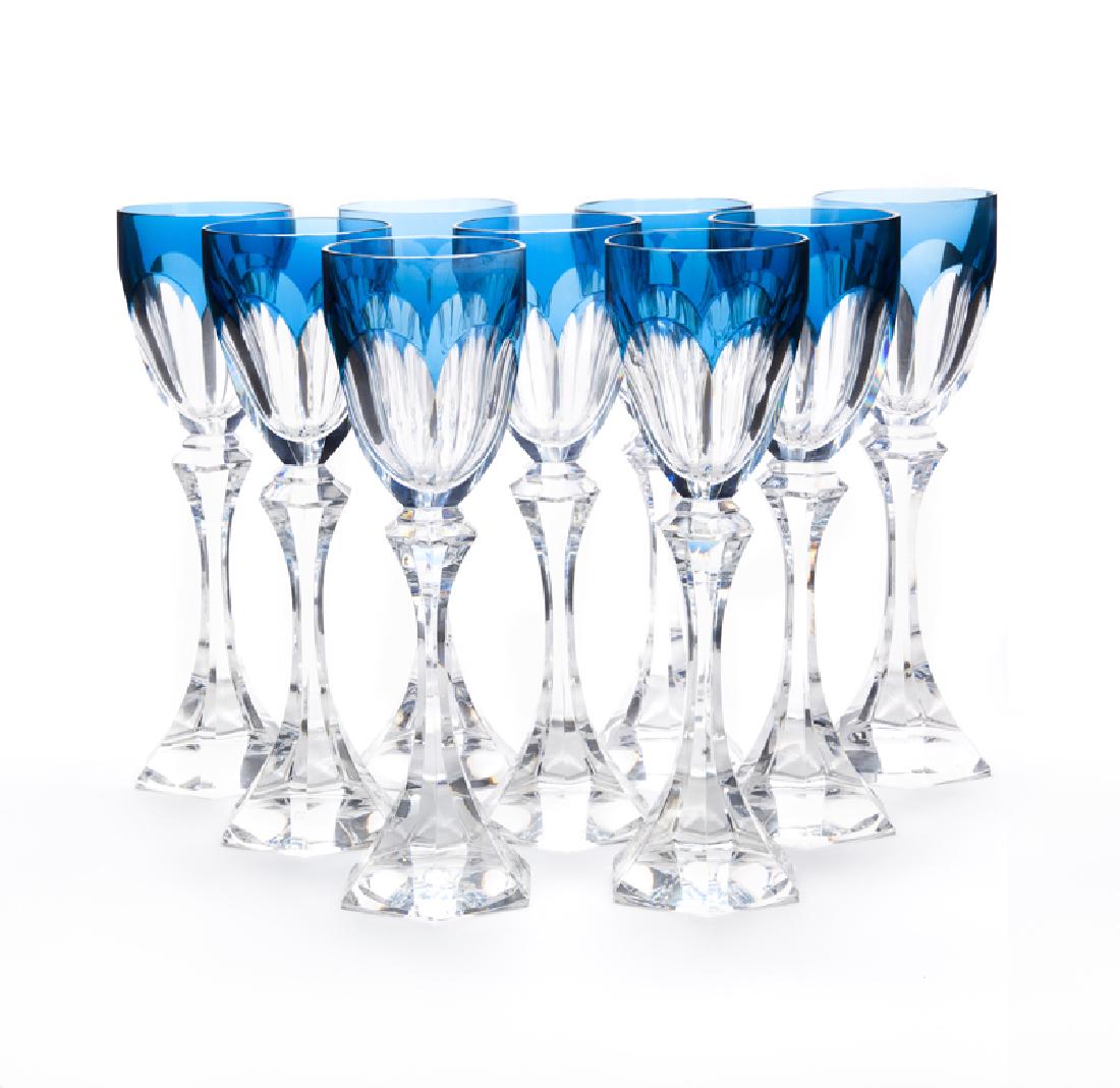 Nine Saint Louis ''Chambord'' crystal hocks (1 of 4)