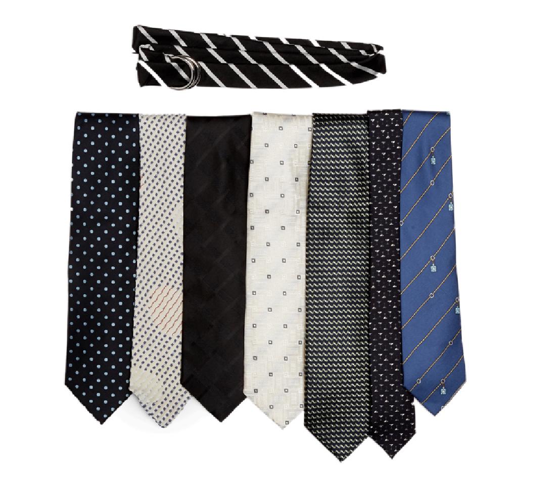A group of designer ties and one belt (1 of 1)