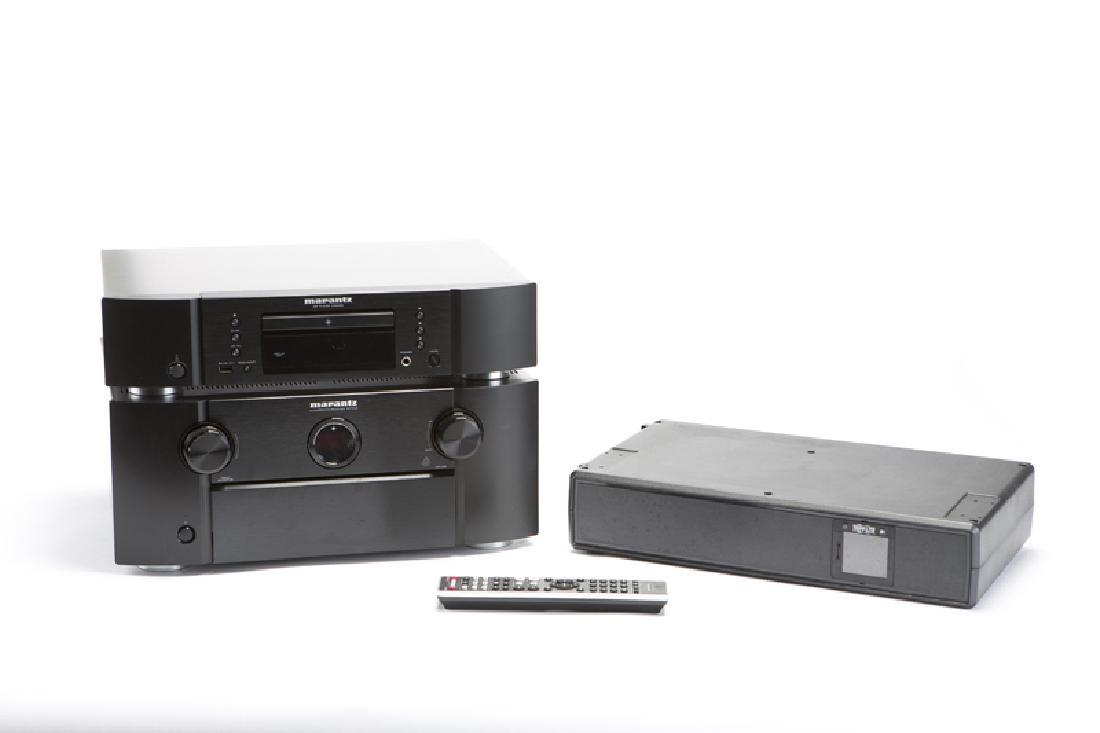 A Marantz receiver, CD player, and battery backup (1 of 4)