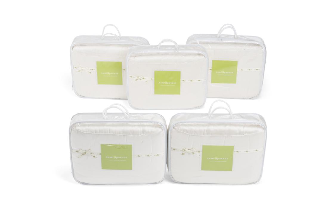 A group of 5 Kumi-Kookoon silk filled pillows (1 of 3)