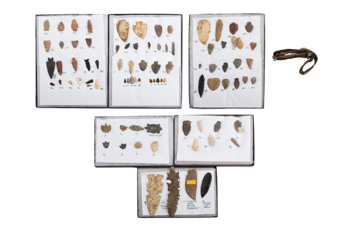 A group of Native American arrowheads (1 of 1)