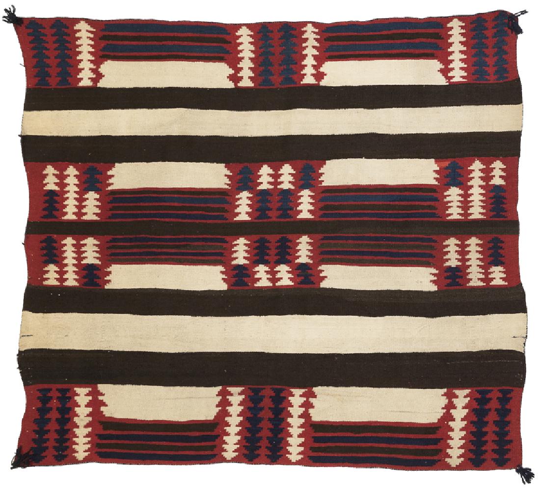 A transitional second phase Navajo chief's blanket (1 of 6)