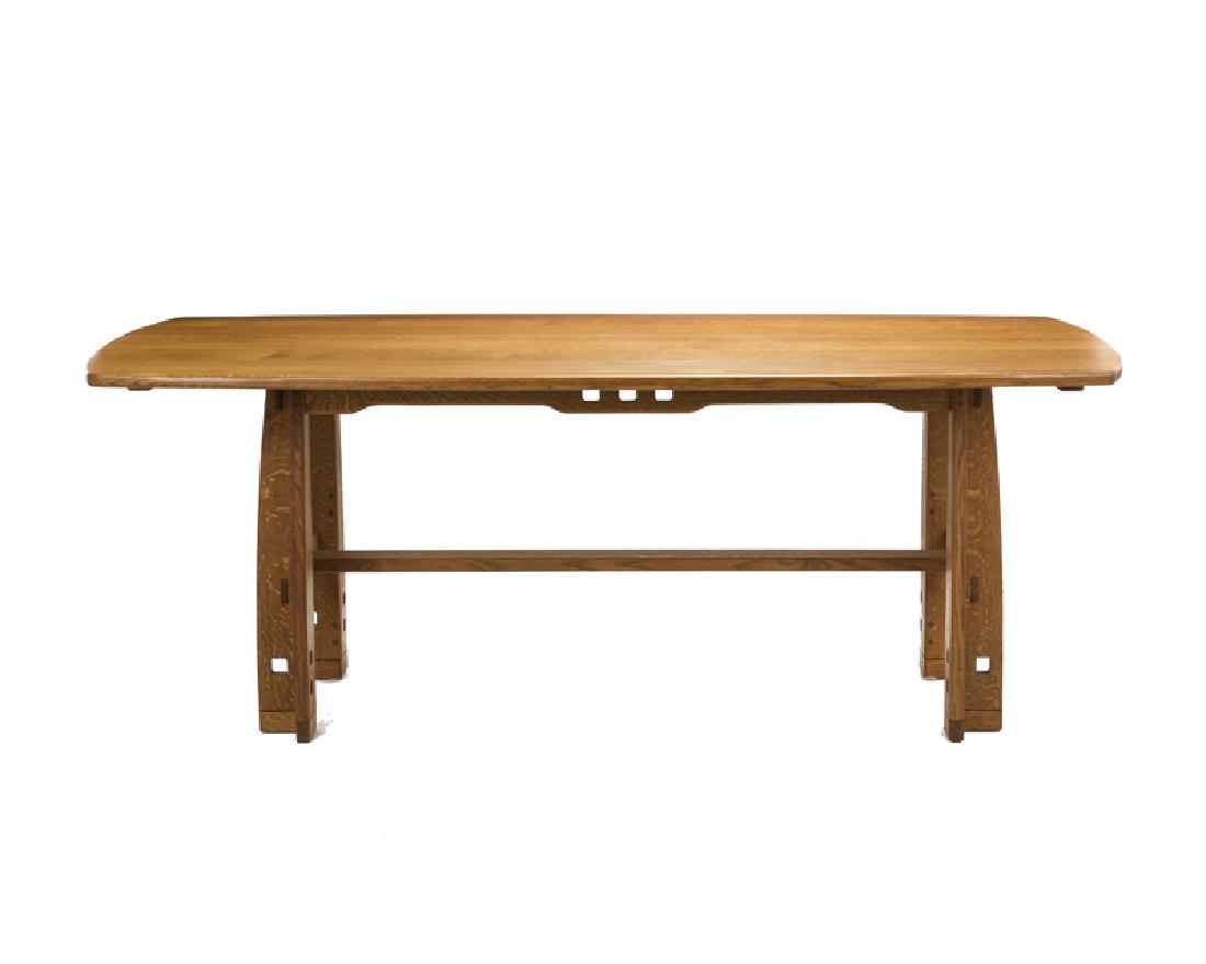 A Limbert-style Arts & Crafts dining table (1 of 6)