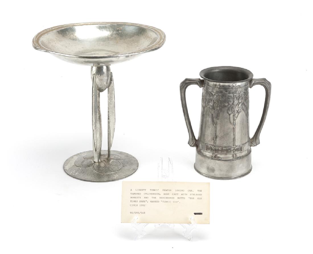 A two-piece lot of Art Nouveau pewter (1 of 5)