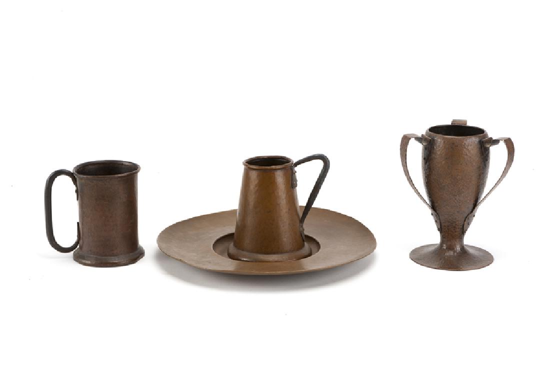 Four Stickley Brothers / Quaint hammered copper objects