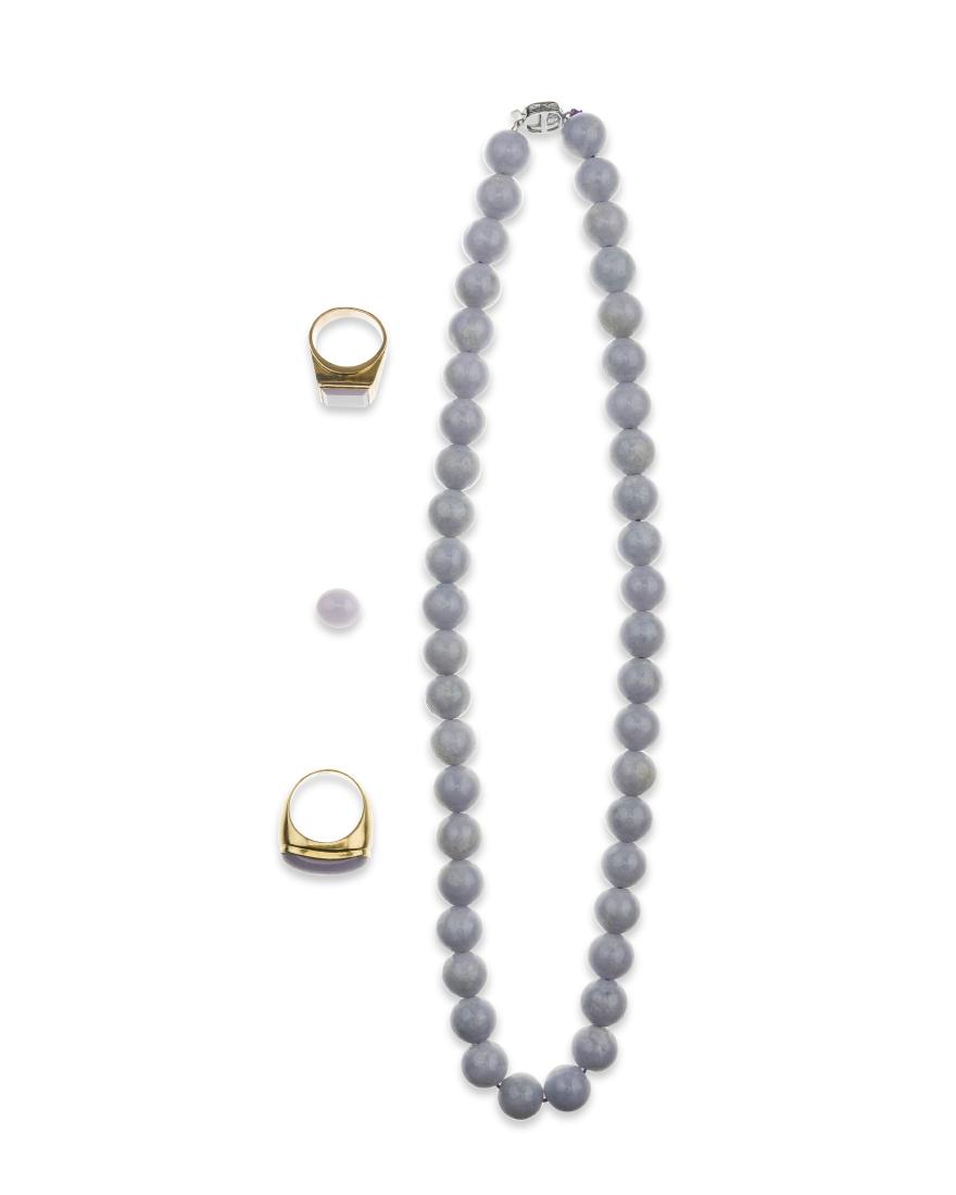Four lavender jade jewelry items (1 of 2)