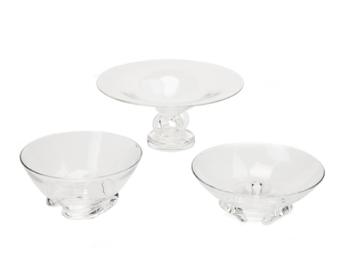 Three Steuben art glass bowls (1 of 4)