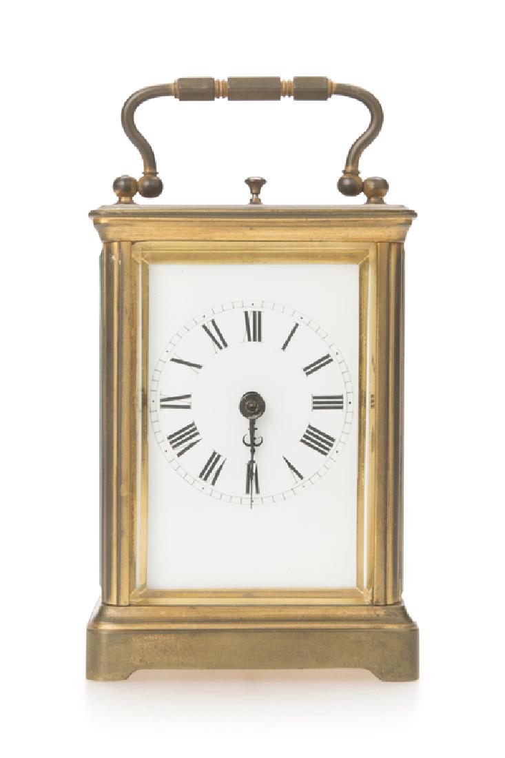 A French brass carriage clock (1 of 2)