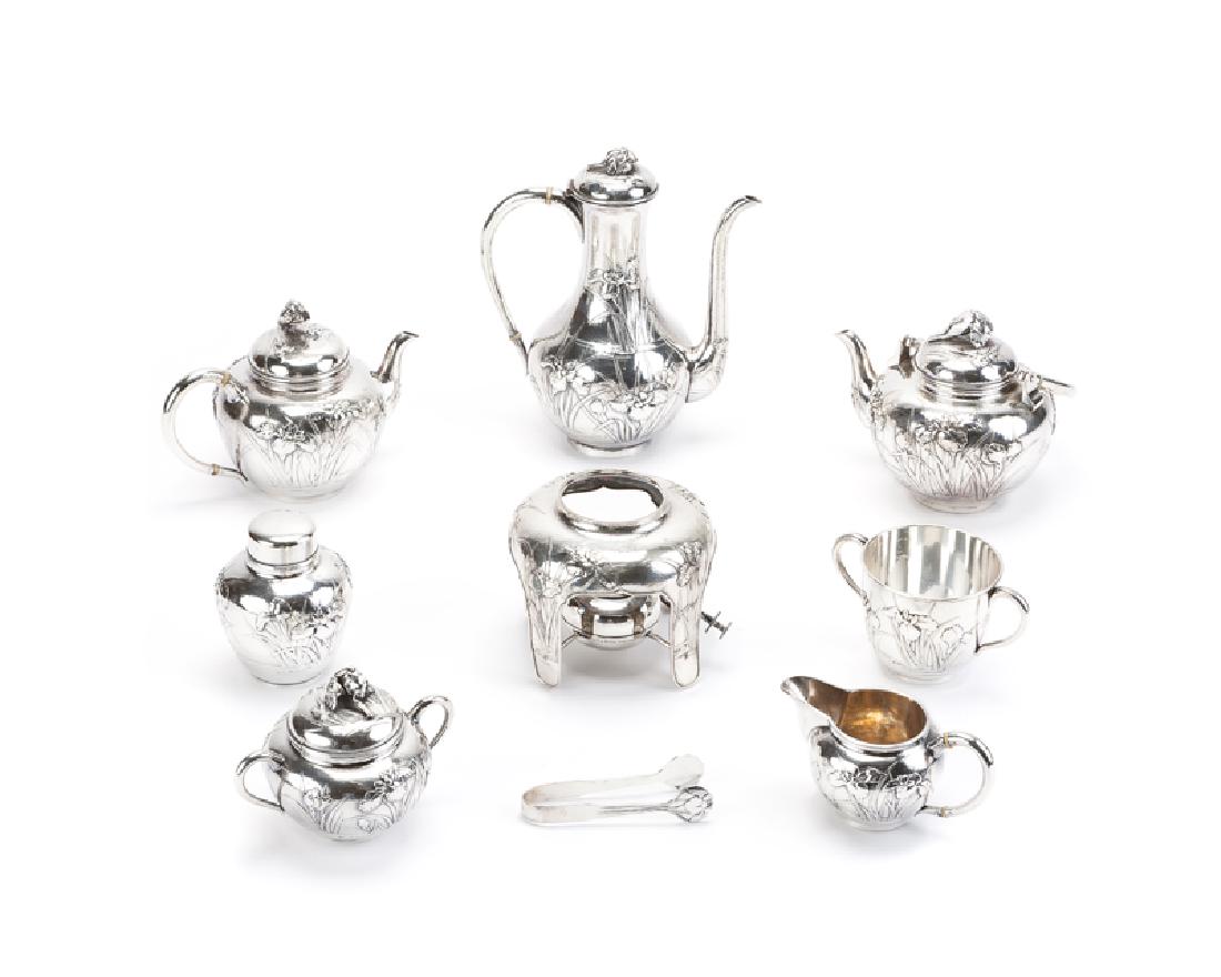 A Japanese sterling tea/coffee service, Samurai Shokai (1 of 8)